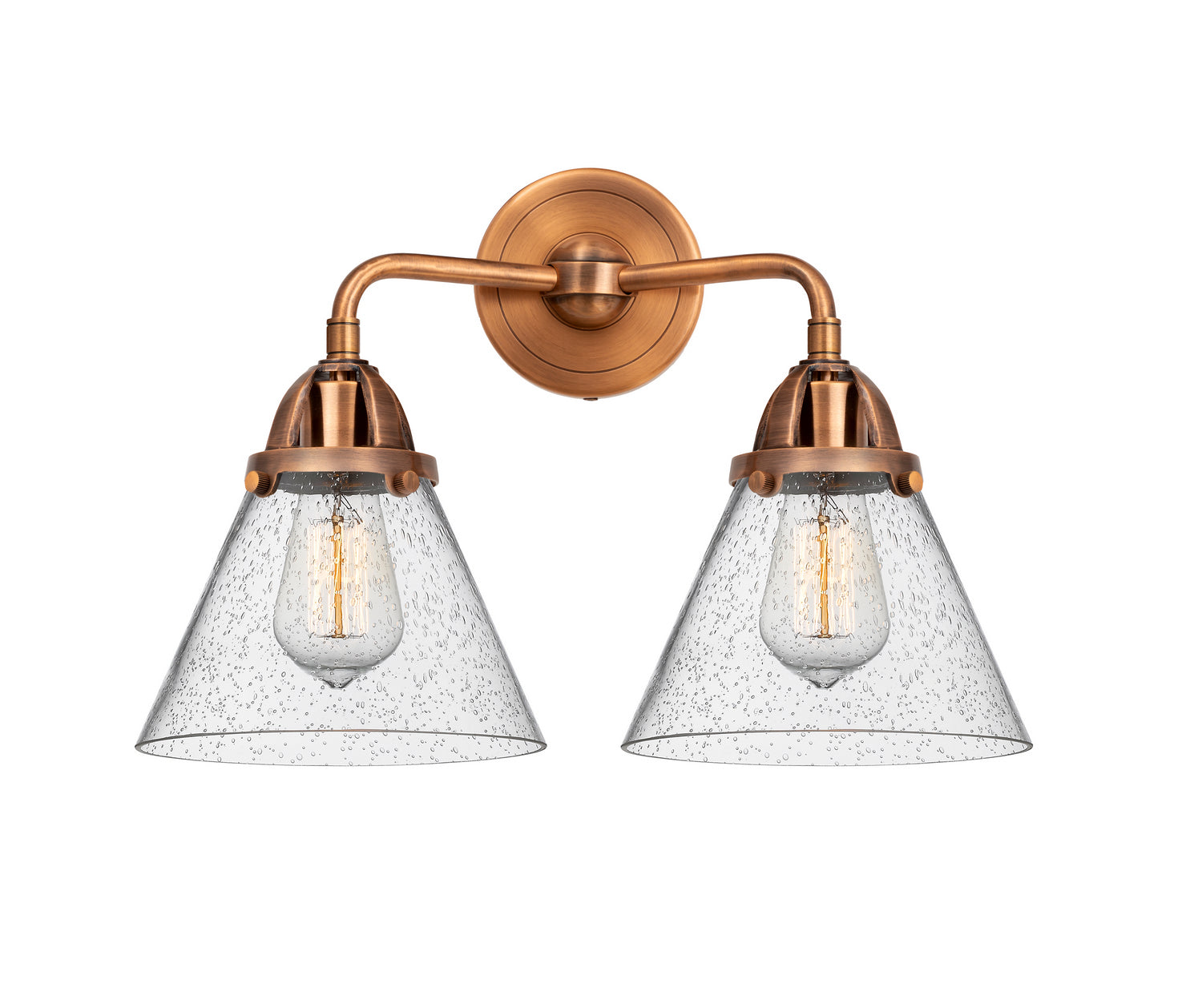 Innovations - 288-2W-AC-G44 - Two Light Bath Vanity - Nouveau 2 - Antique Copper