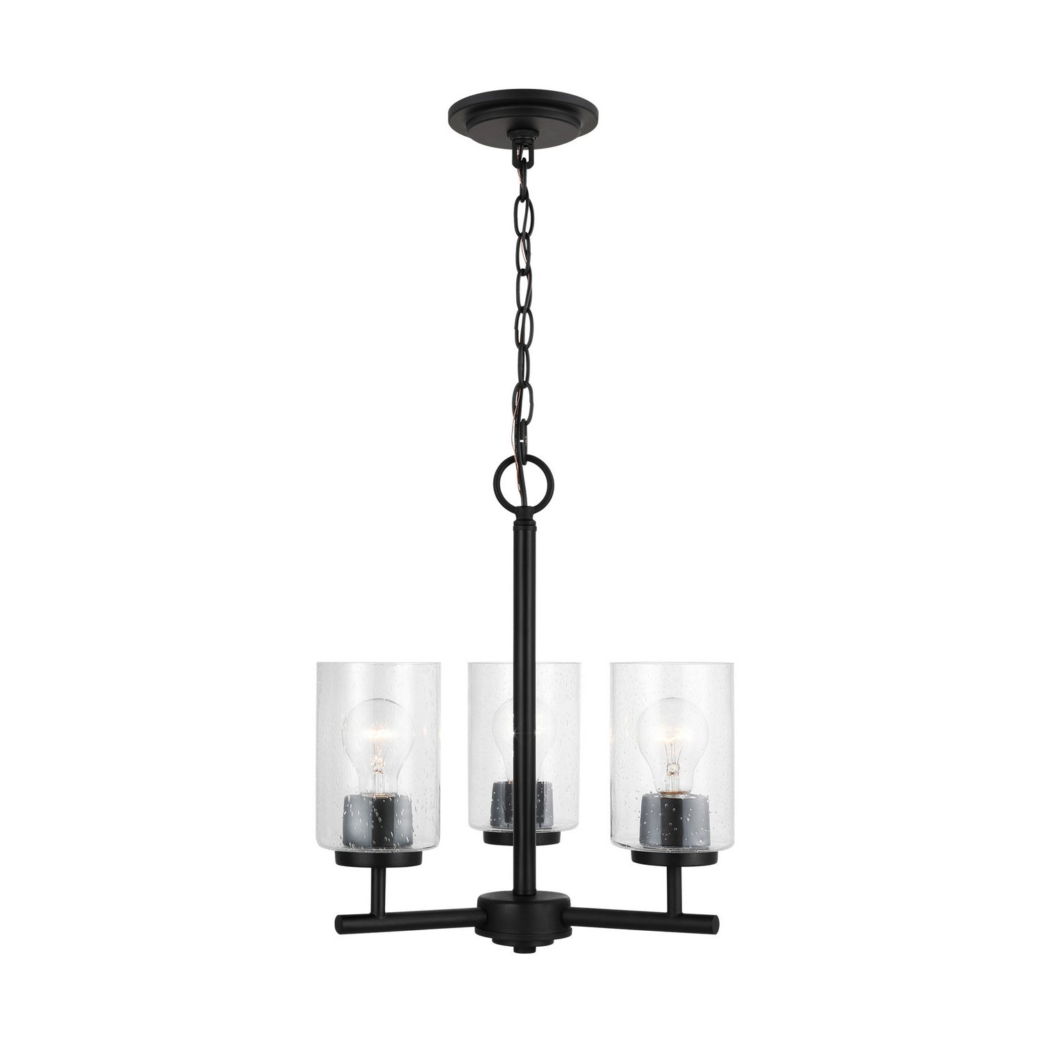 Generation Lighting - 31170-112 - Three Light Chandelier - Oslo - Midnight Black
