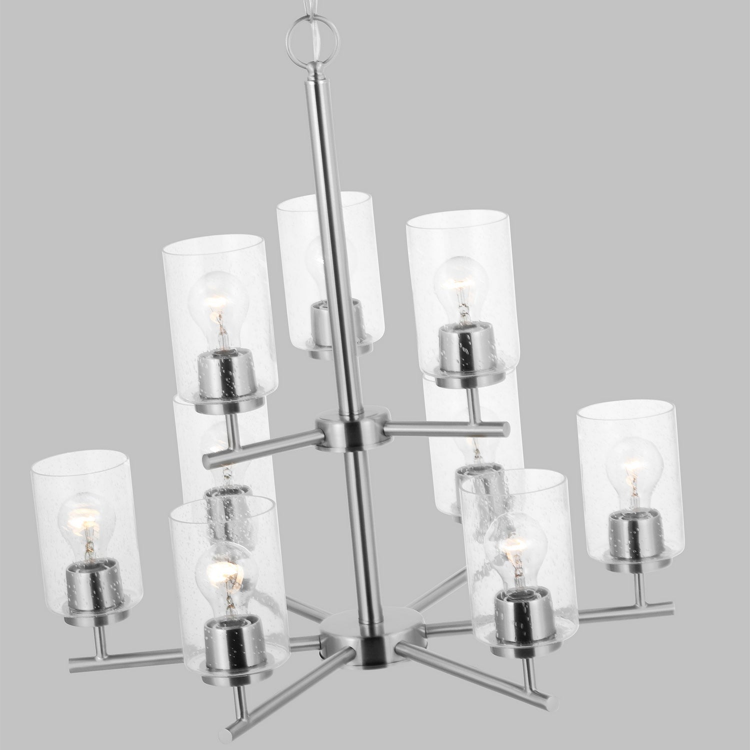 Generation Lighting - 31172-962 - Nine Light Chandelier - Oslo - Brushed Nickel