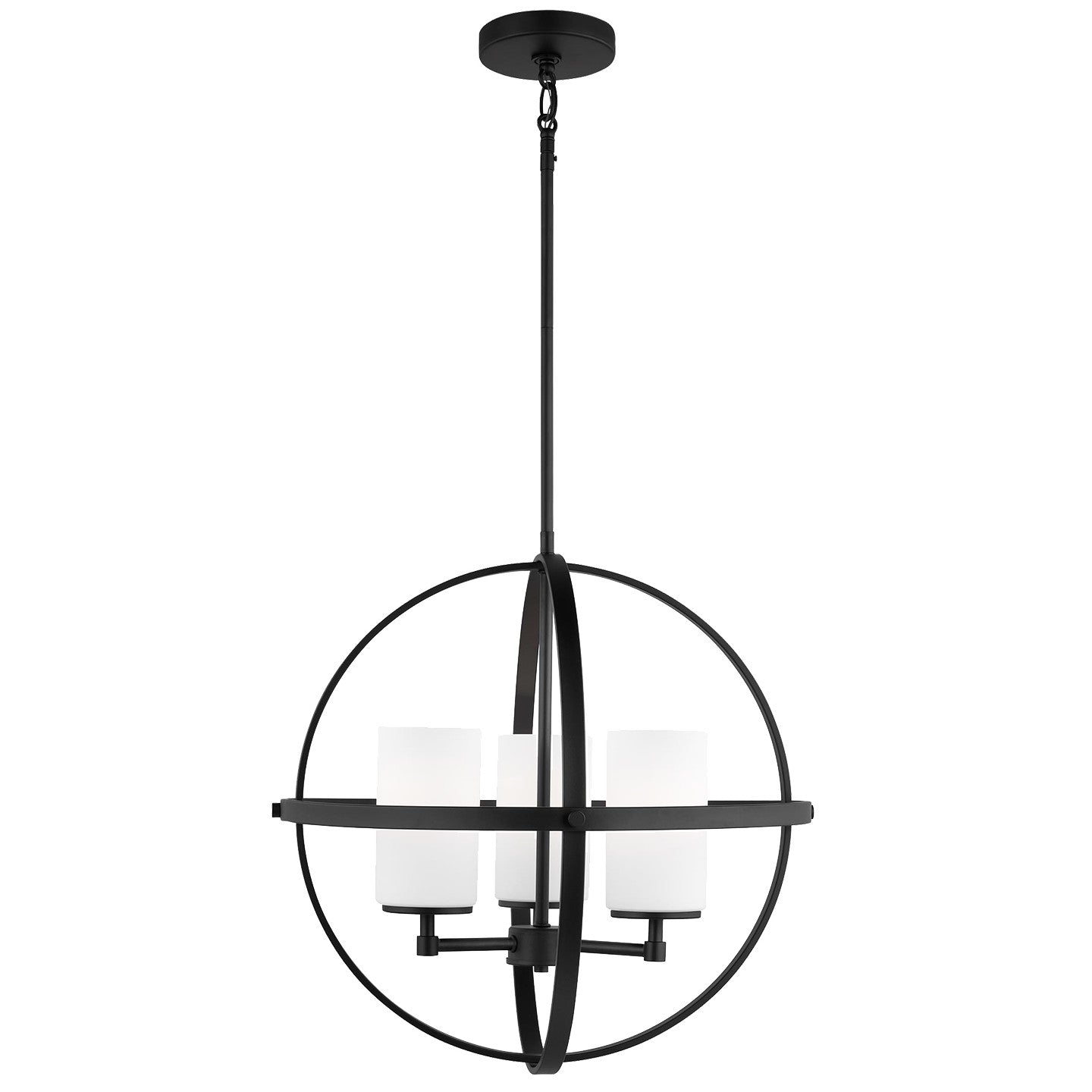 Generation Lighting - 3124603-112 - Three Light Chandelier - Alturas - Midnight Black