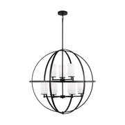 Generation Lighting - 3124609-112 - Nine Light Chandelier - Alturas - Midnight Black