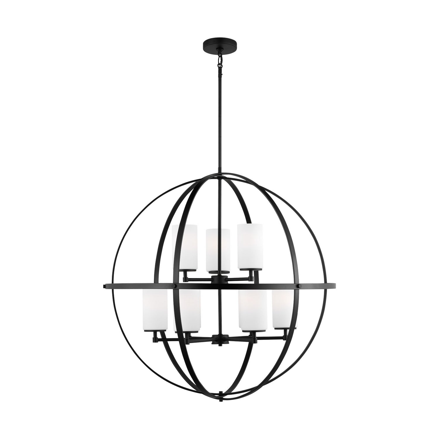 Generation Lighting - 3124609-112 - Nine Light Chandelier - Alturas - Midnight Black