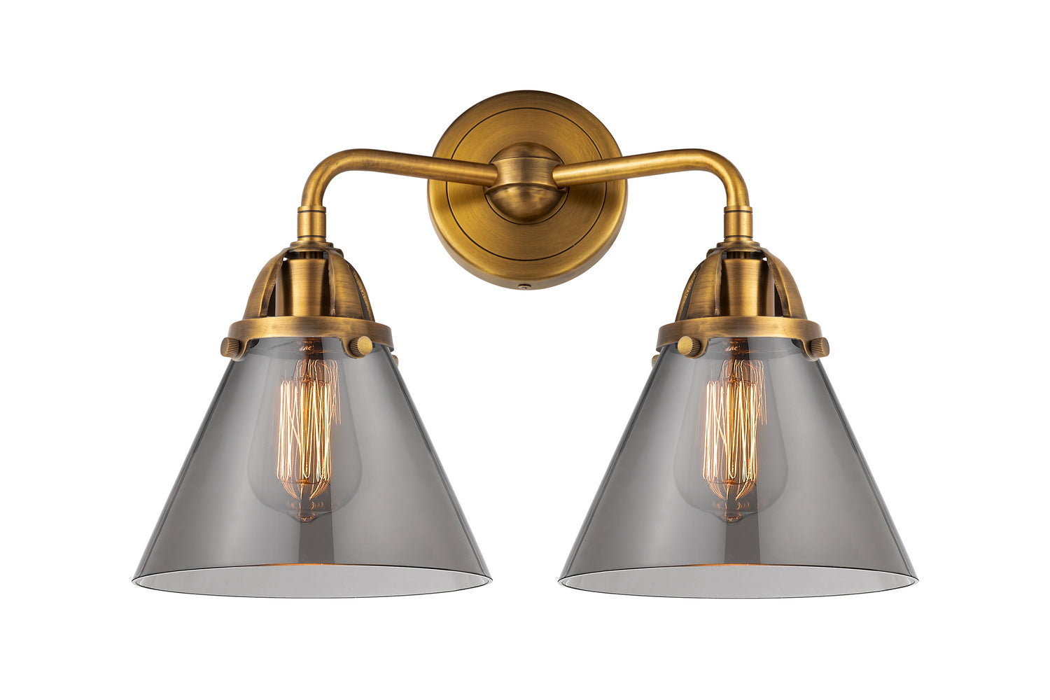Innovations - 288-2W-BB-G43 - Two Light Bath Vanity - Nouveau 2 - Brushed Brass