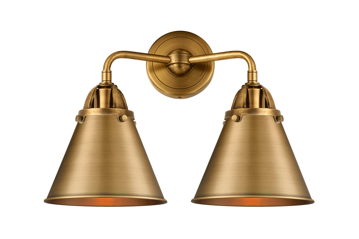 Innovations - 288-2W-BB-M13-BB - Two Light Bath Vanity - Nouveau 2 - Brushed Brass