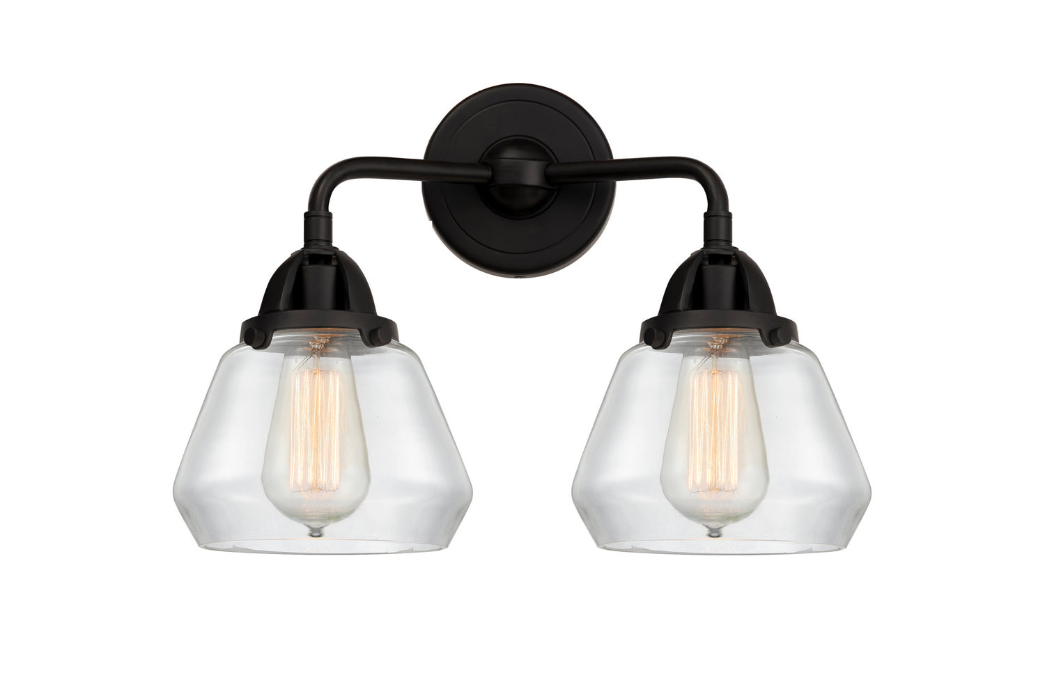 Innovations - 288-2W-BK-G172 - Two Light Bath Vanity - Nouveau 2 - Matte Black