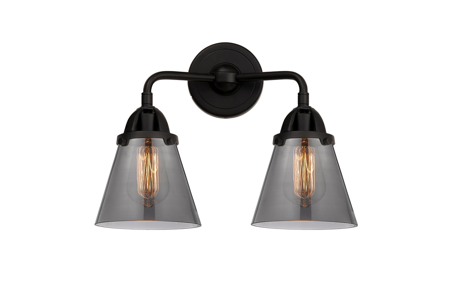 Innovations - 288-2W-BK-G63 - Two Light Bath Vanity - Nouveau 2 - Matte Black