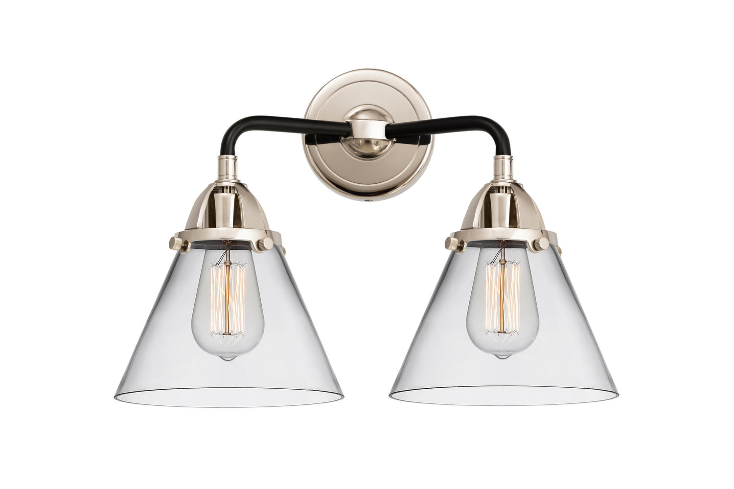 Innovations - 288-2W-BPN-G42 - Two Light Bath Vanity - Nouveau 2 - Black Polished Nickel