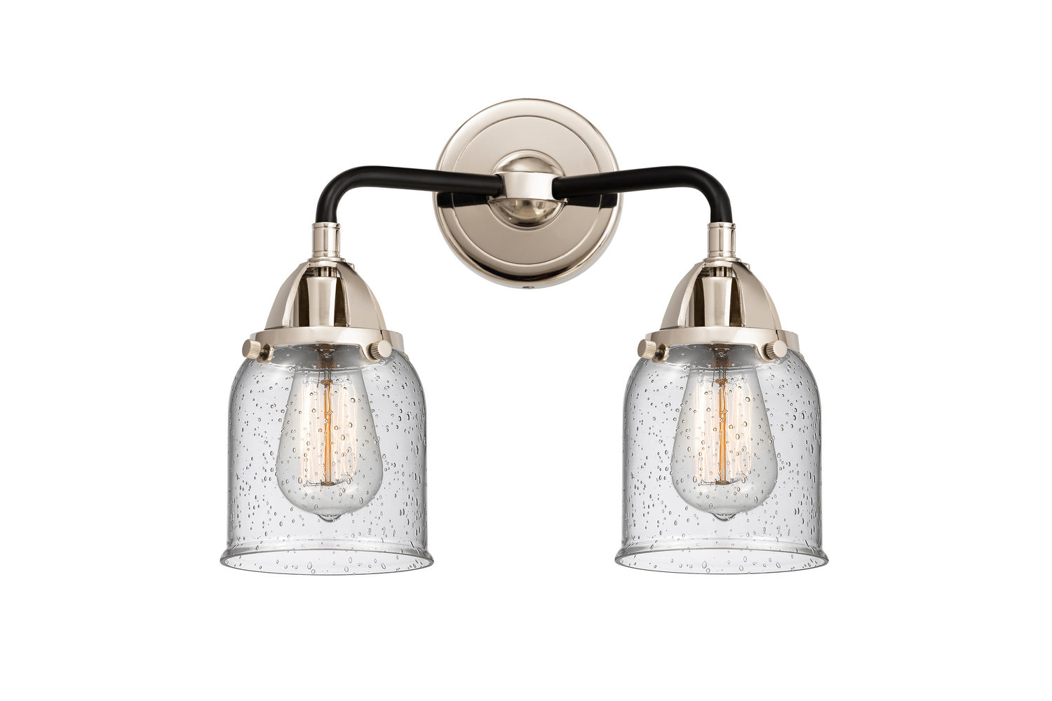 Innovations - 288-2W-BPN-G54 - Two Light Bath Vanity - Nouveau 2 - Black Polished Nickel