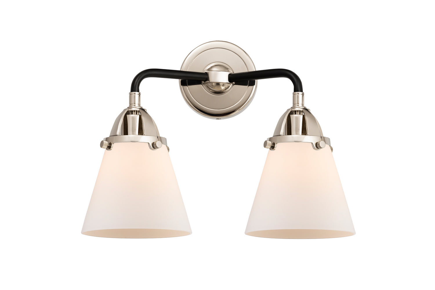 Innovations - 288-2W-BPN-G61 - Two Light Bath Vanity - Nouveau 2 - Black Polished Nickel