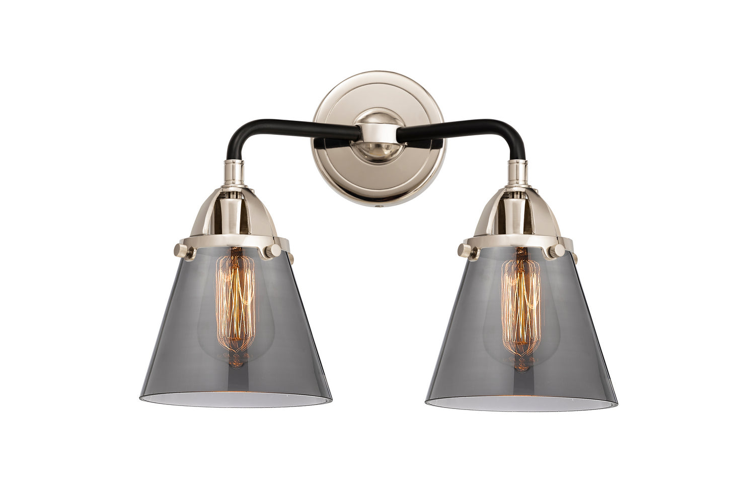 Innovations - 288-2W-BPN-G63 - Two Light Bath Vanity - Nouveau 2 - Black Polished Nickel