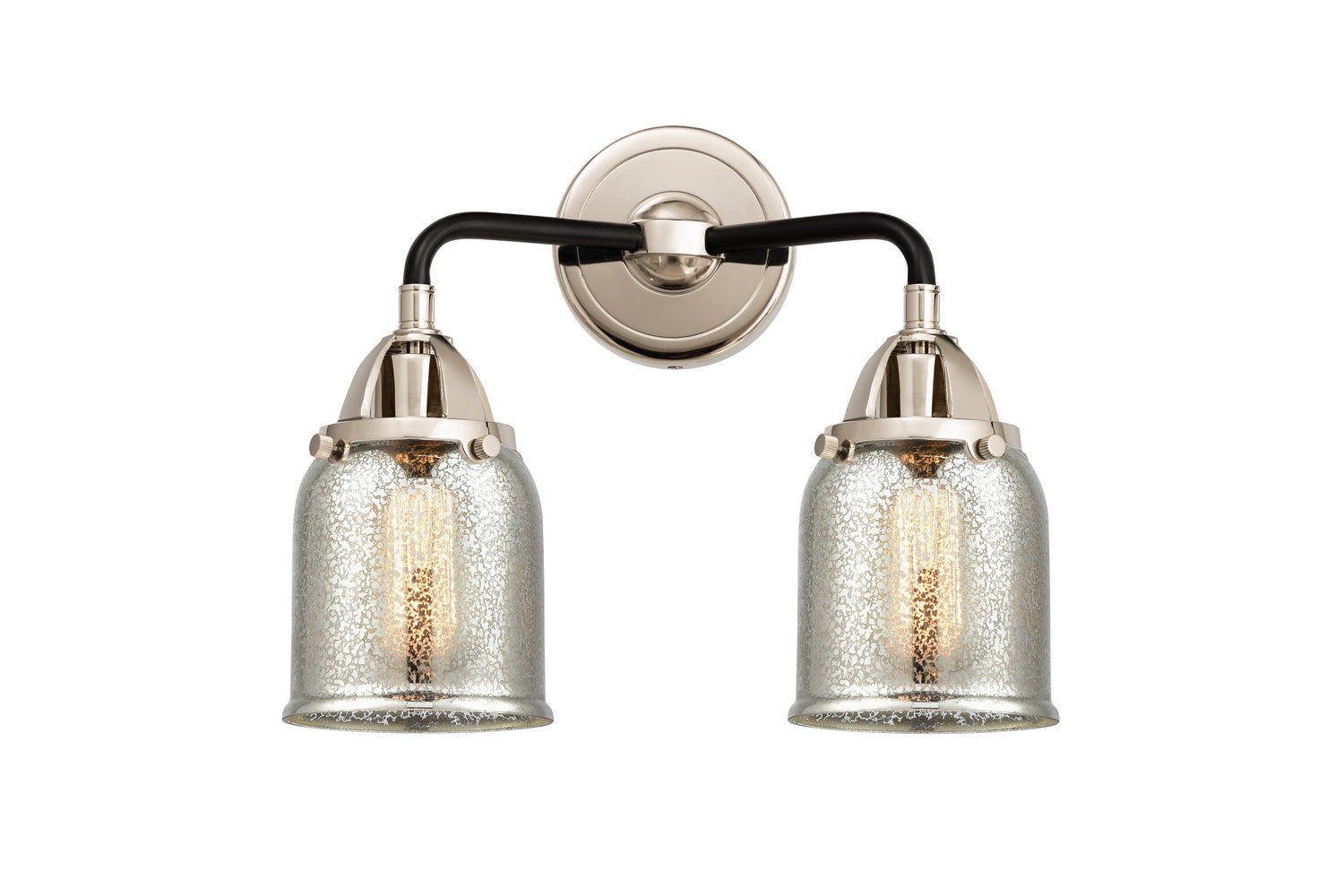 Innovations - 288-2W-BPN-G58 - Two Light Bath Vanity - Nouveau 2 - Black Polished Nickel