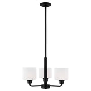 Generation Lighting - 3128803-112 - Three Light Chandelier - Canfield - Midnight Black