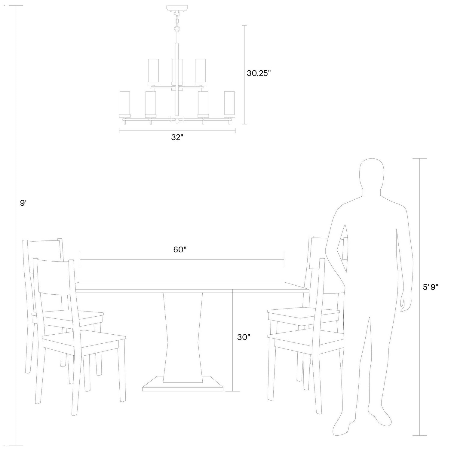 Visual Comfort Studio - 3190309-848 - Nine Light Chandelier - Zire - Satin Brass
