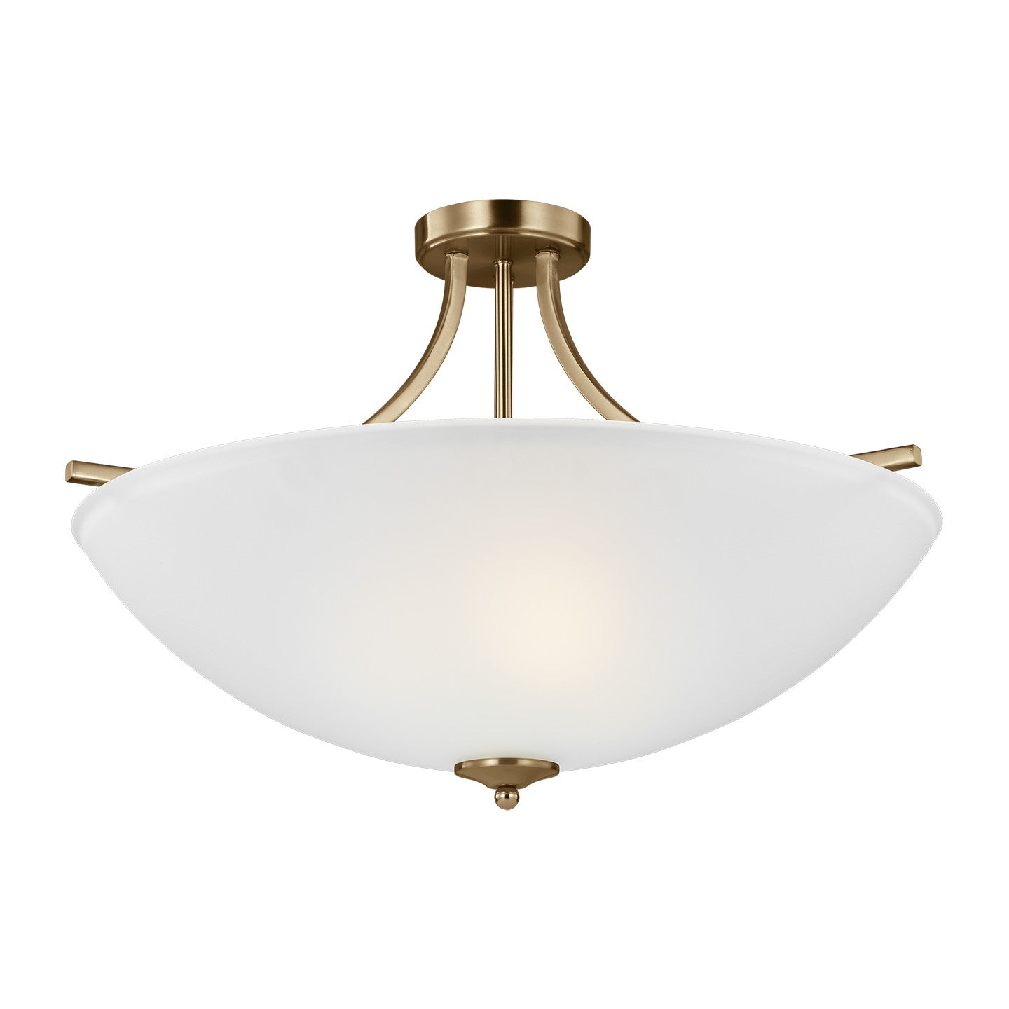 Generation Lighting - 6616504EN3-848 - Four Light Pendant - Geary - Satin Brass