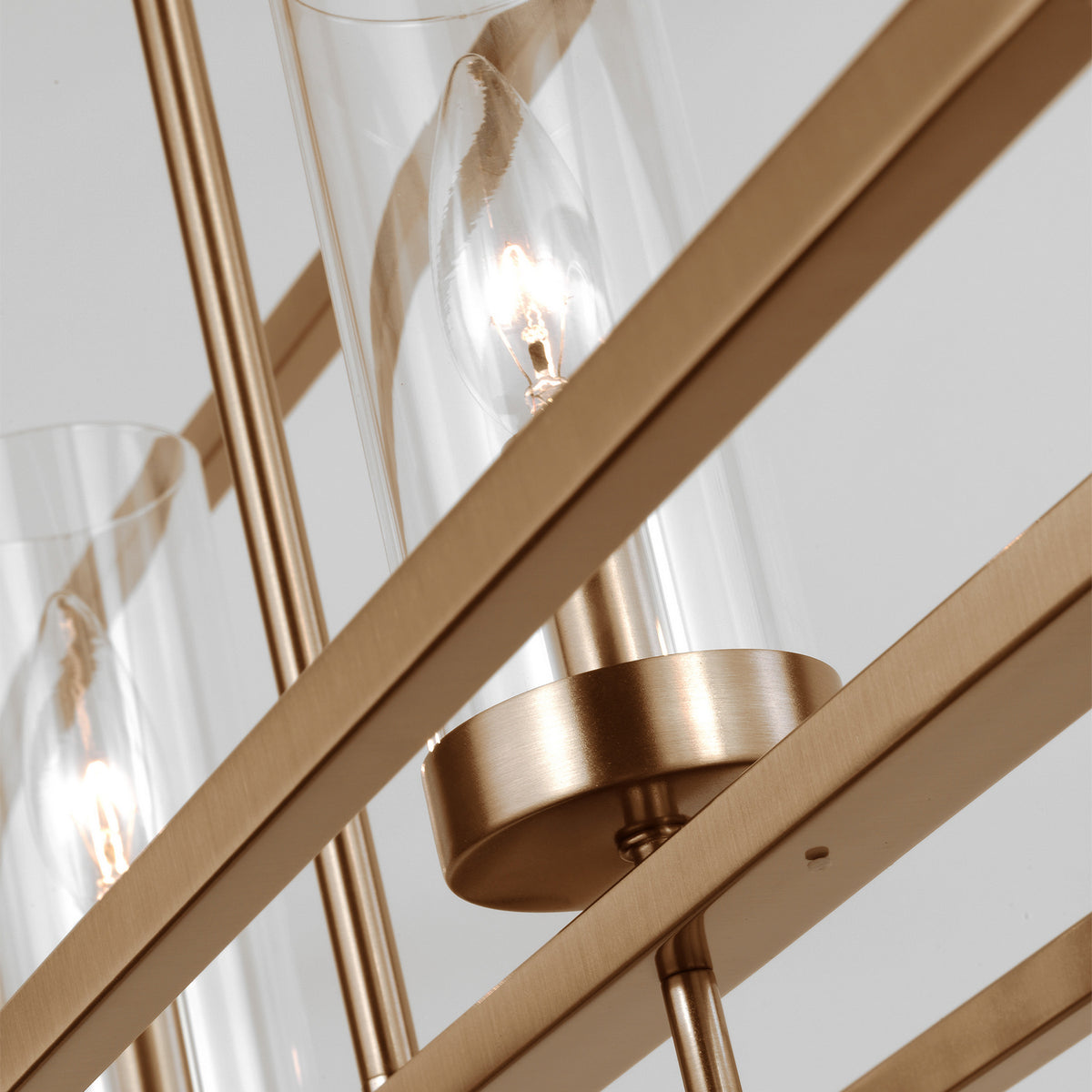Visual Comfort Studio - 6690305EN-848 - Five Light Island Pendant - Zire - Satin Brass