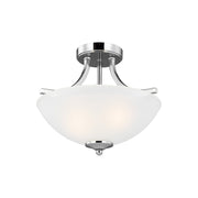 Generation Lighting - 7716502-05 - Two Light Semi-Flush Convertible Pendant - Geary - Chrome