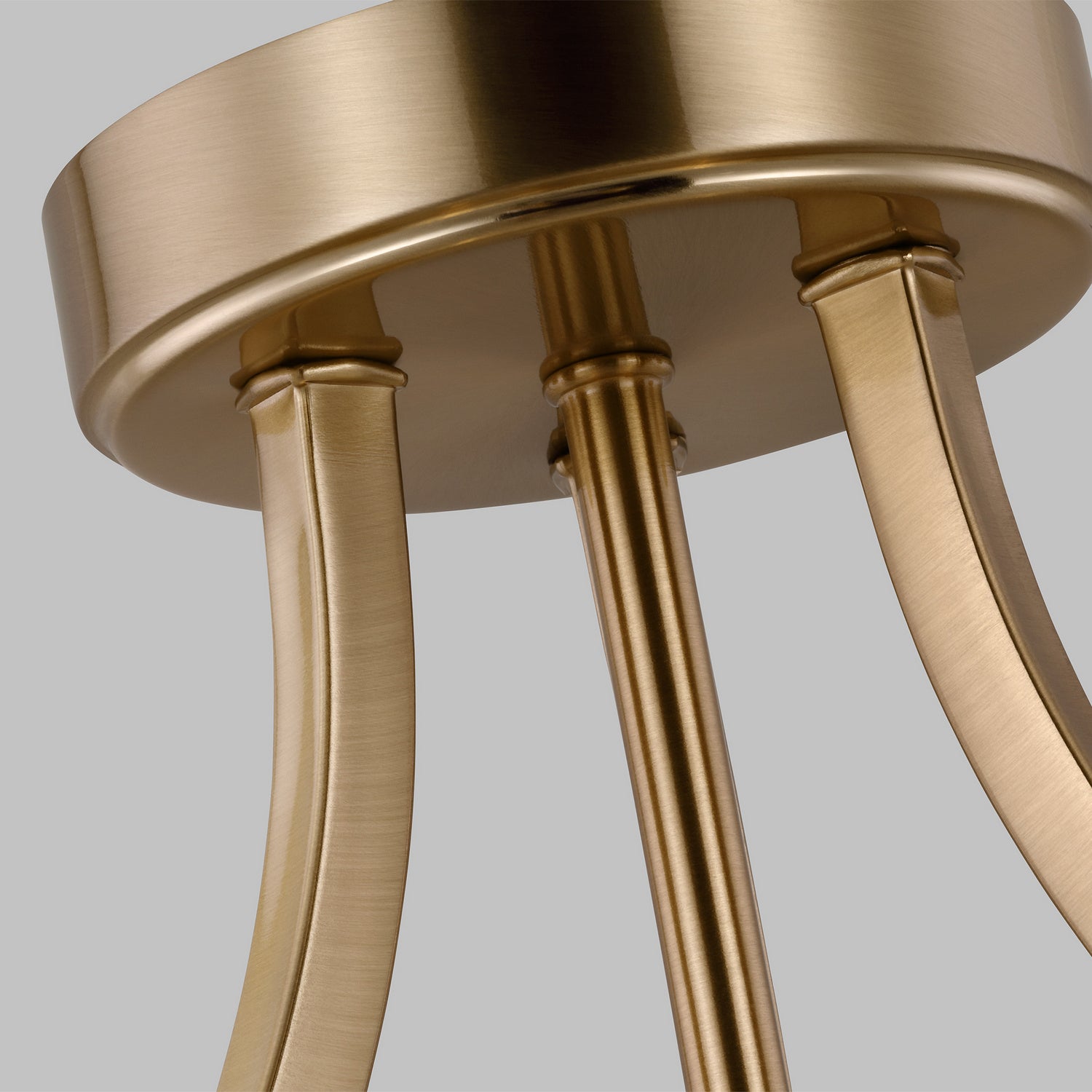 Generation Lighting - 7716503EN3-848 - Three Light Semi-Flush Convertible Pendant - Geary - Satin Brass
