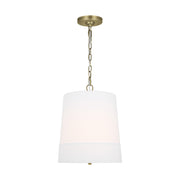 Visual Comfort Studio - LP1081TWBWLW - One Light Pendant - Ivie - Time Worn Brass