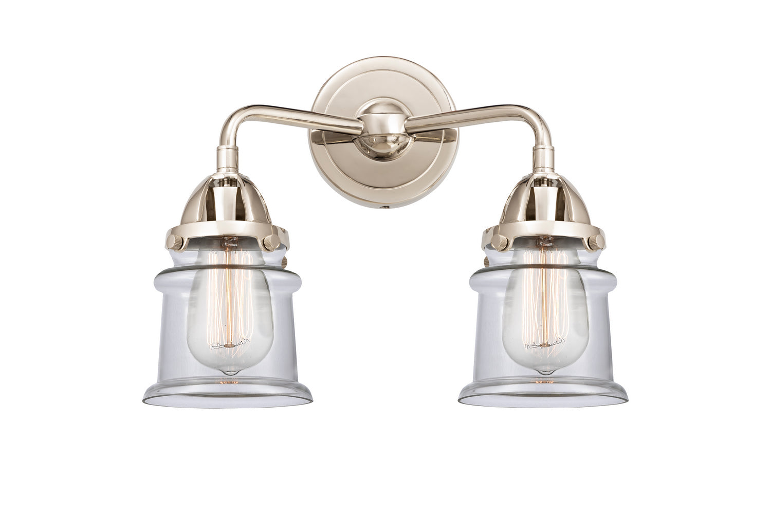 Innovations - 288-2W-PN-G182S - Two Light Bath Vanity - Nouveau 2 - Polished Nickel