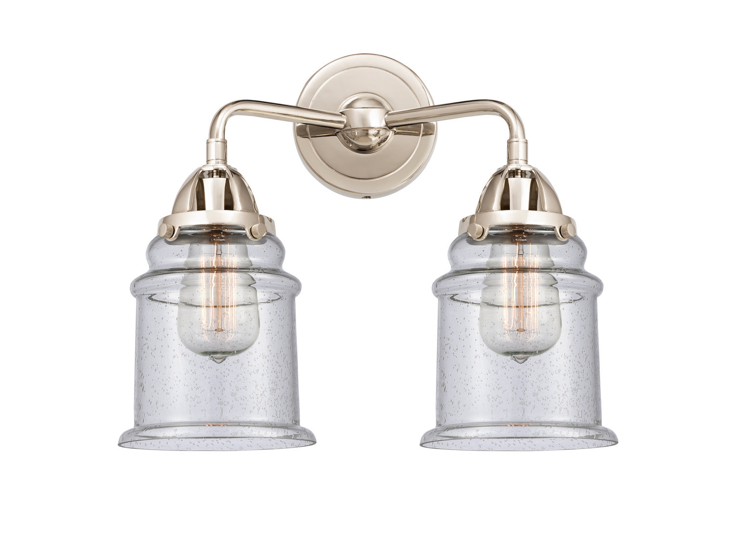 Innovations - 288-2W-PN-G184 - Two Light Bath Vanity - Nouveau 2 - Polished Nickel