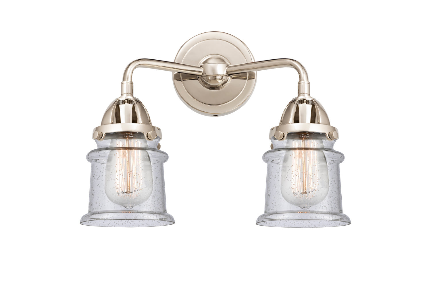 Innovations - 288-2W-PN-G184S - Two Light Bath Vanity - Nouveau 2 - Polished Nickel