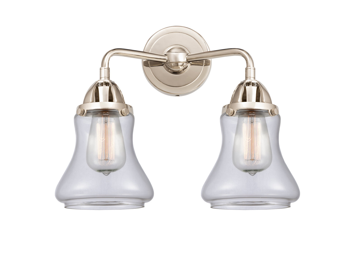 Innovations - 288-2W-PN-G192 - Two Light Bath Vanity - Nouveau 2 - Polished Nickel