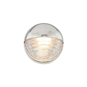Alora - WV330106PNCR - LED Vanity - Palais - Polished Nickel/Ribbed Glass