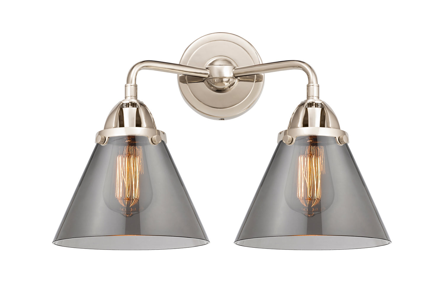 Innovations - 288-2W-PN-G43 - Two Light Bath Vanity - Nouveau 2 - Polished Nickel