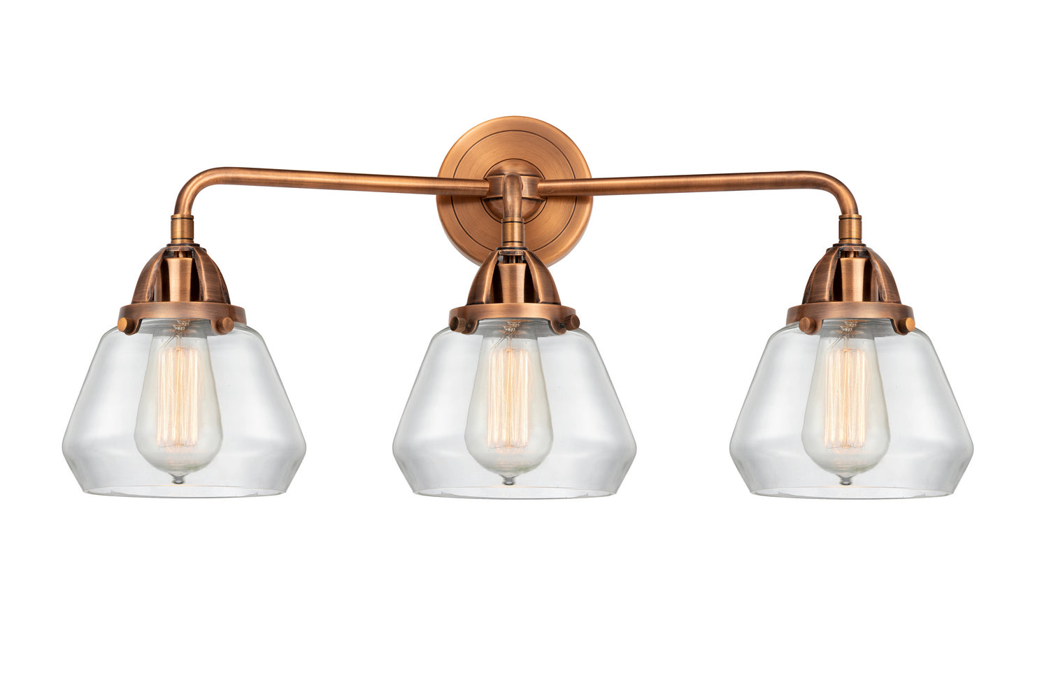 Innovations - 288-3W-AC-G172 - Three Light Bath Vanity - Nouveau 2 - Antique Copper