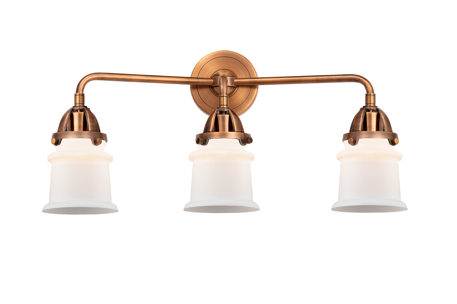 Innovations - 288-3W-AC-G181S - Three Light Bath Vanity - Nouveau 2 - Antique Copper