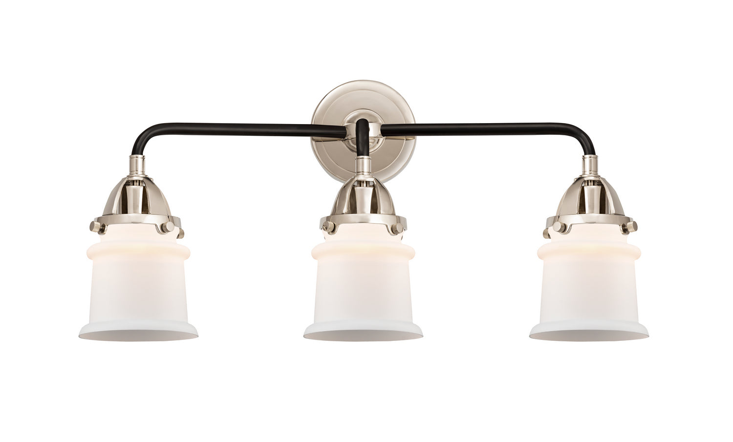 Innovations - 288-3W-BPN-G181S - Three Light Bath Vanity - Nouveau 2 - Black Polished Nickel
