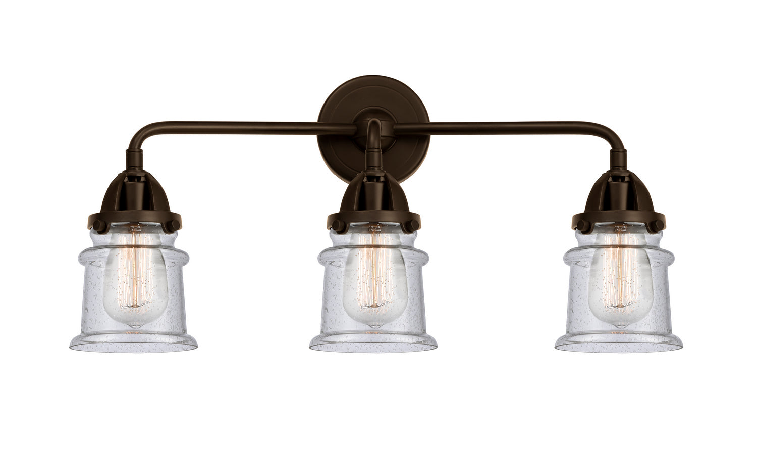 Innovations - 288-3W-OB-G184S - Three Light Bath Vanity - Nouveau 2 - Oil Rubbed Bronze