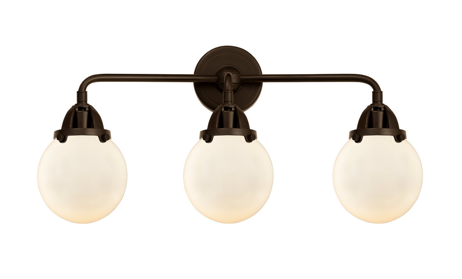 Innovations - 288-3W-OB-G201-6 - Three Light Bath Vanity - Nouveau 2 - Oil Rubbed Bronze