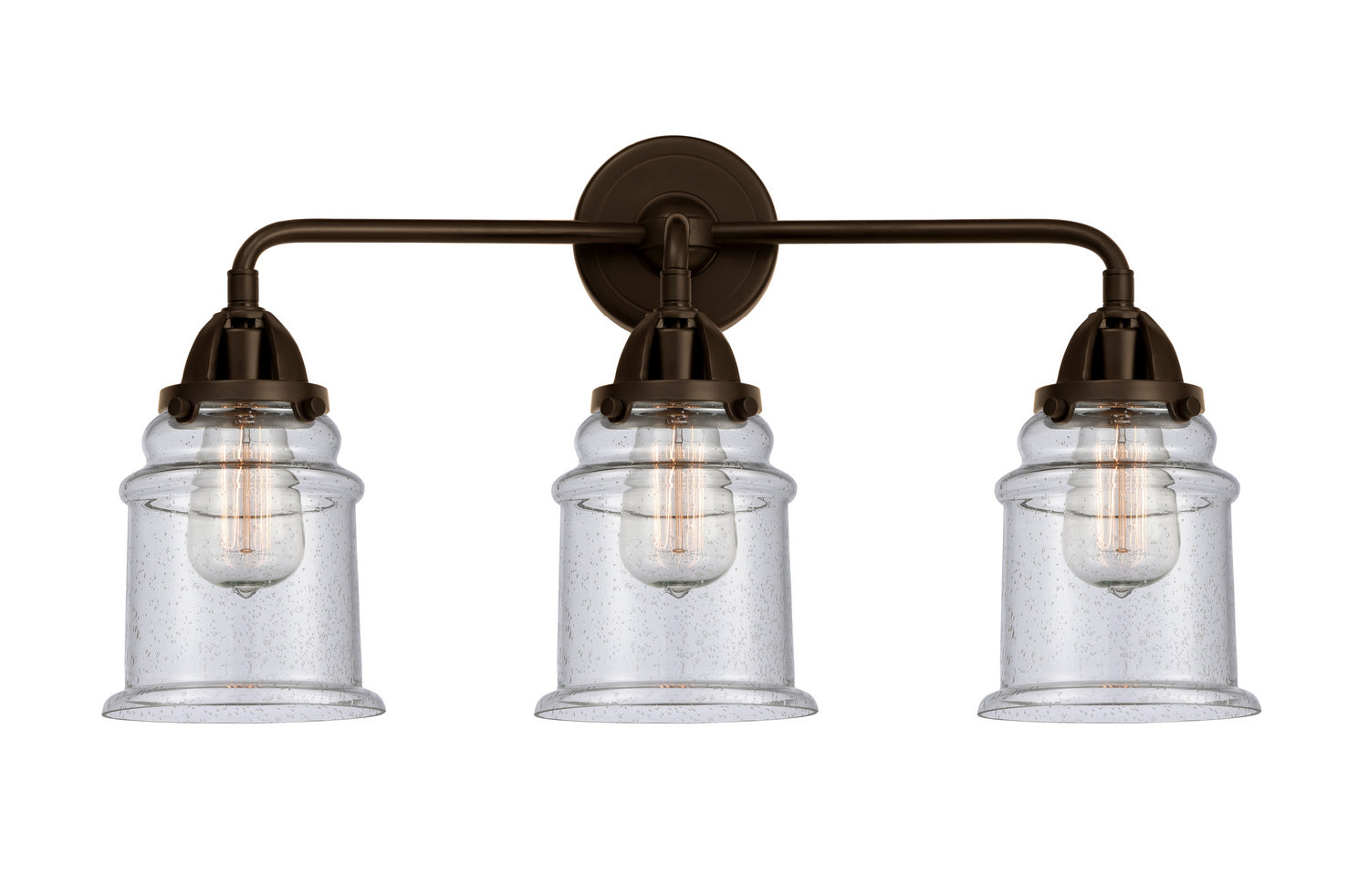 Innovations - 288-3W-OB-G184 - Three Light Bath Vanity - Nouveau 2 - Oil Rubbed Bronze
