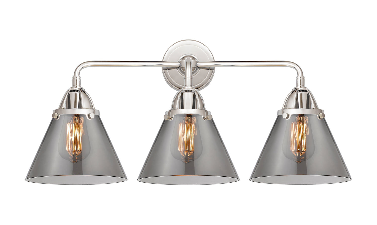 Innovations - 288-3W-PC-G43 - Three Light Bath Vanity - Nouveau 2 - Polished Chrome
