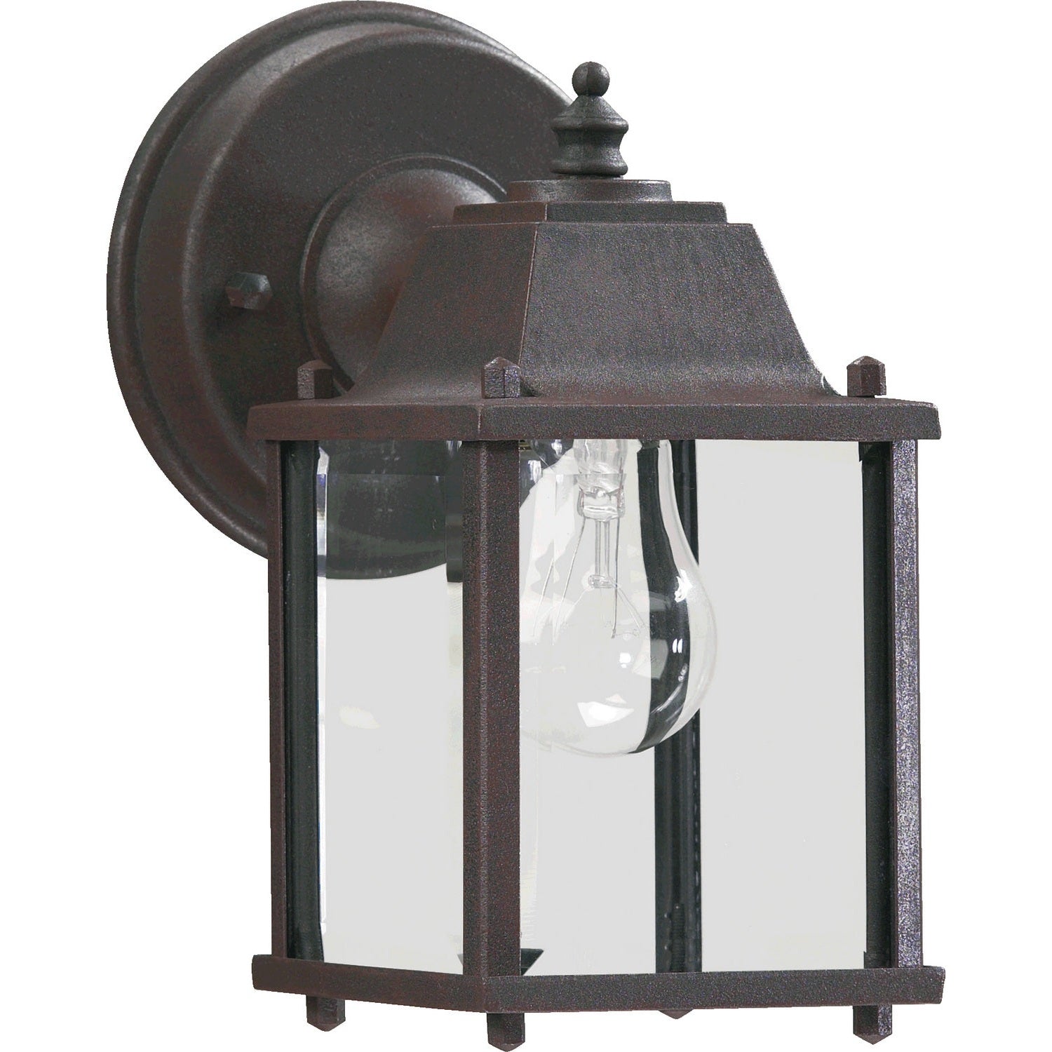 Quorum - 780-5 - One Light Wall Mount - Aluminum Box Lanterns - Rust
