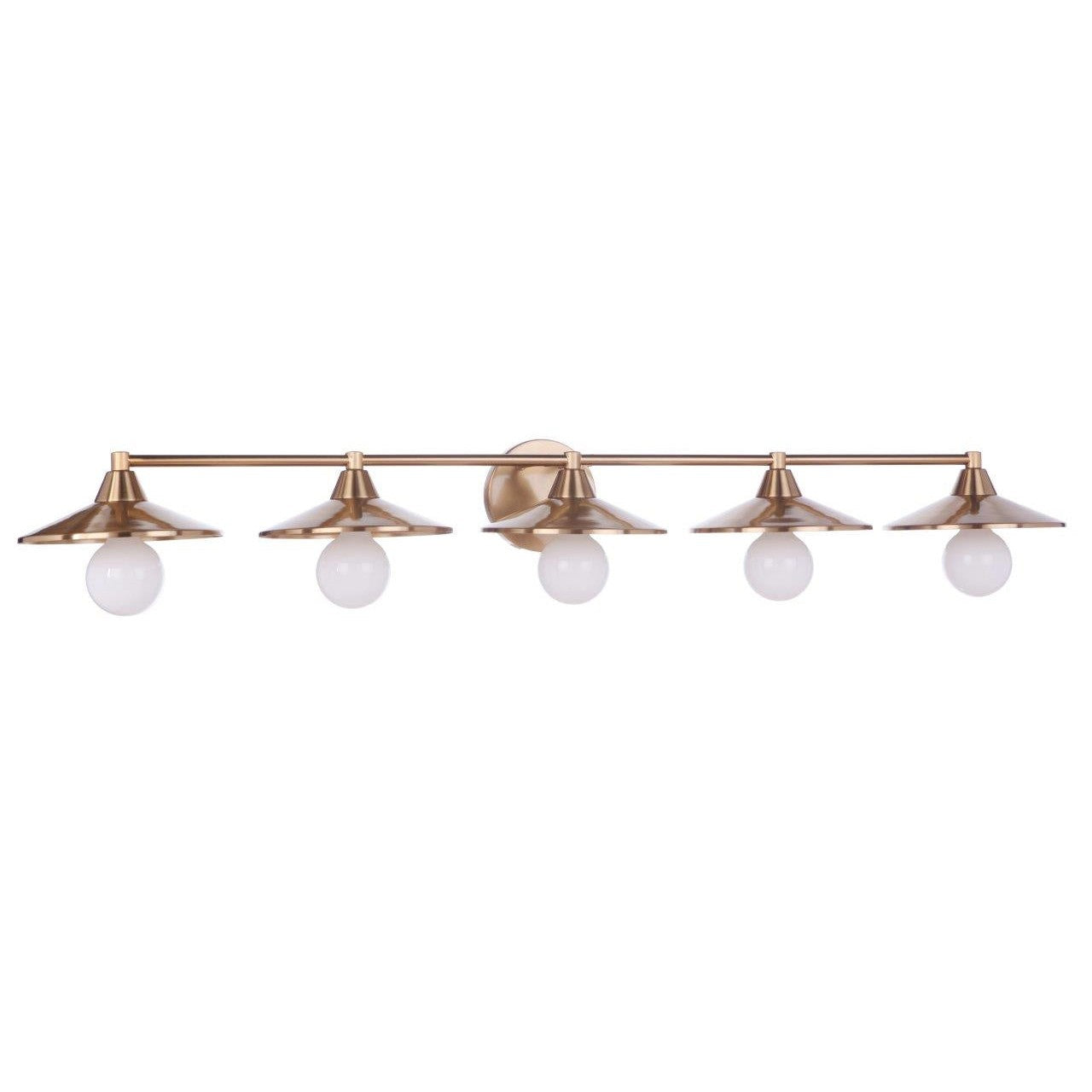 Craftmade - 12546SB5 - Five Light Vanity - Isaac - Satin Brass