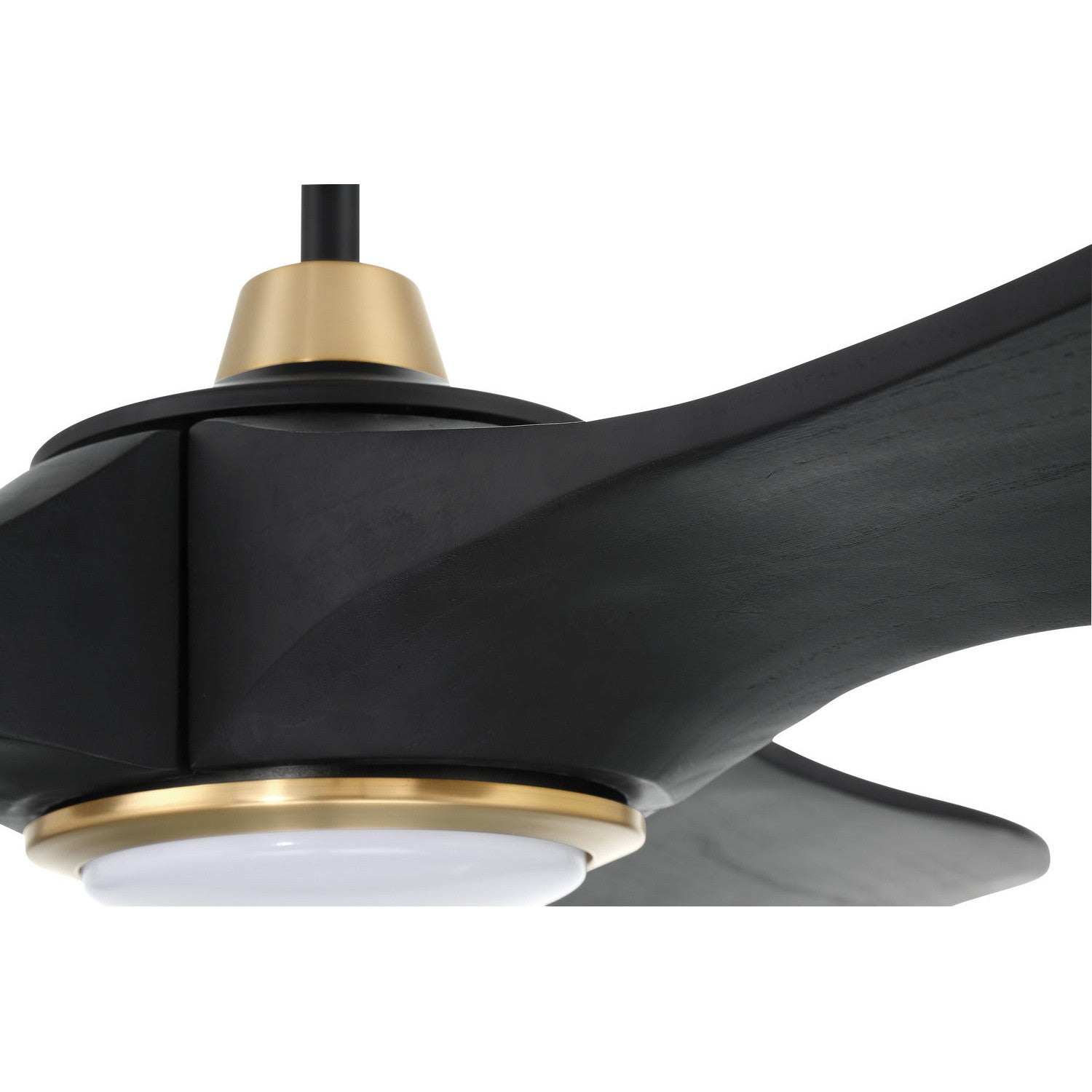 Craftmade - EVY60FBSB3-NWF - 60" Ceiling Fan - Envy 60" Ceiling fan, no Wifi - Flat Black/Satin Brass