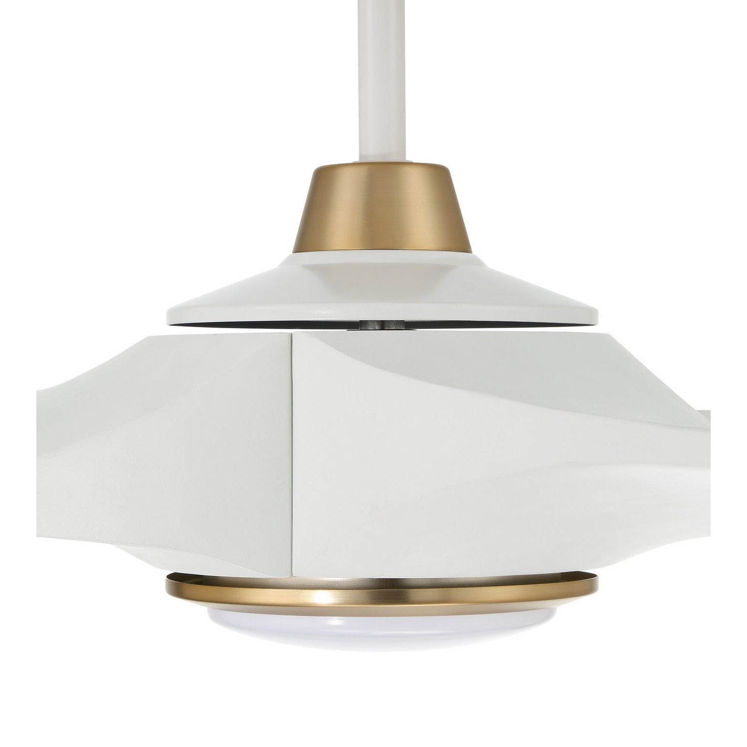 Craftmade - EVY60WSB3-NWF - 60" Ceiling Fan - Envy 60" Ceiling fan, no Wifi - White/Satin Brass