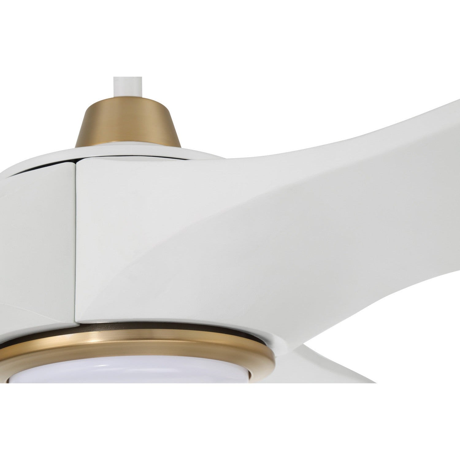 Craftmade - EVY60WSB3-NWF - 60" Ceiling Fan - Envy 60" Ceiling fan, no Wifi - White/Satin Brass