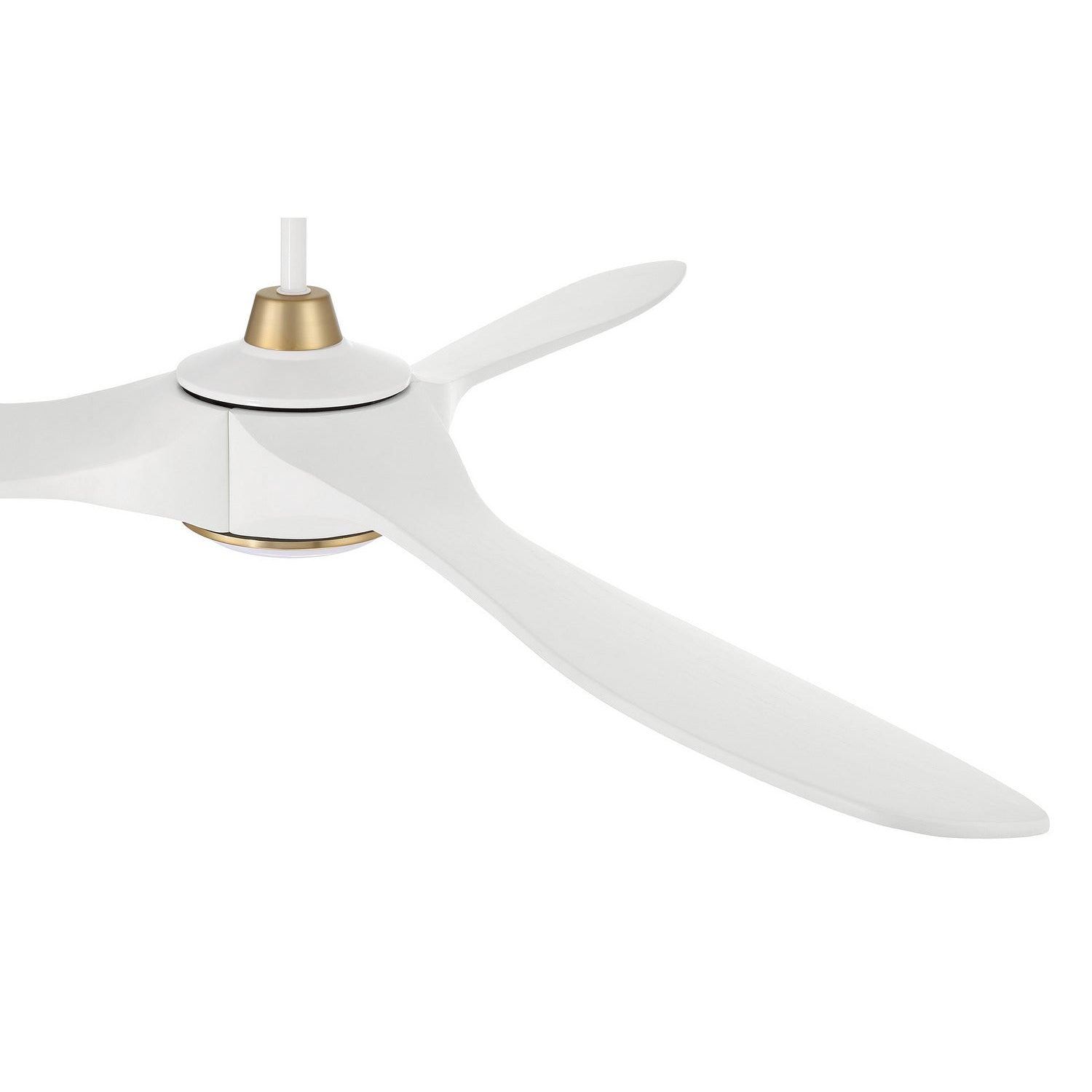 Craftmade - EVY60WSB3-NWF - 60" Ceiling Fan - Envy 60" Ceiling fan, no Wifi - White/Satin Brass