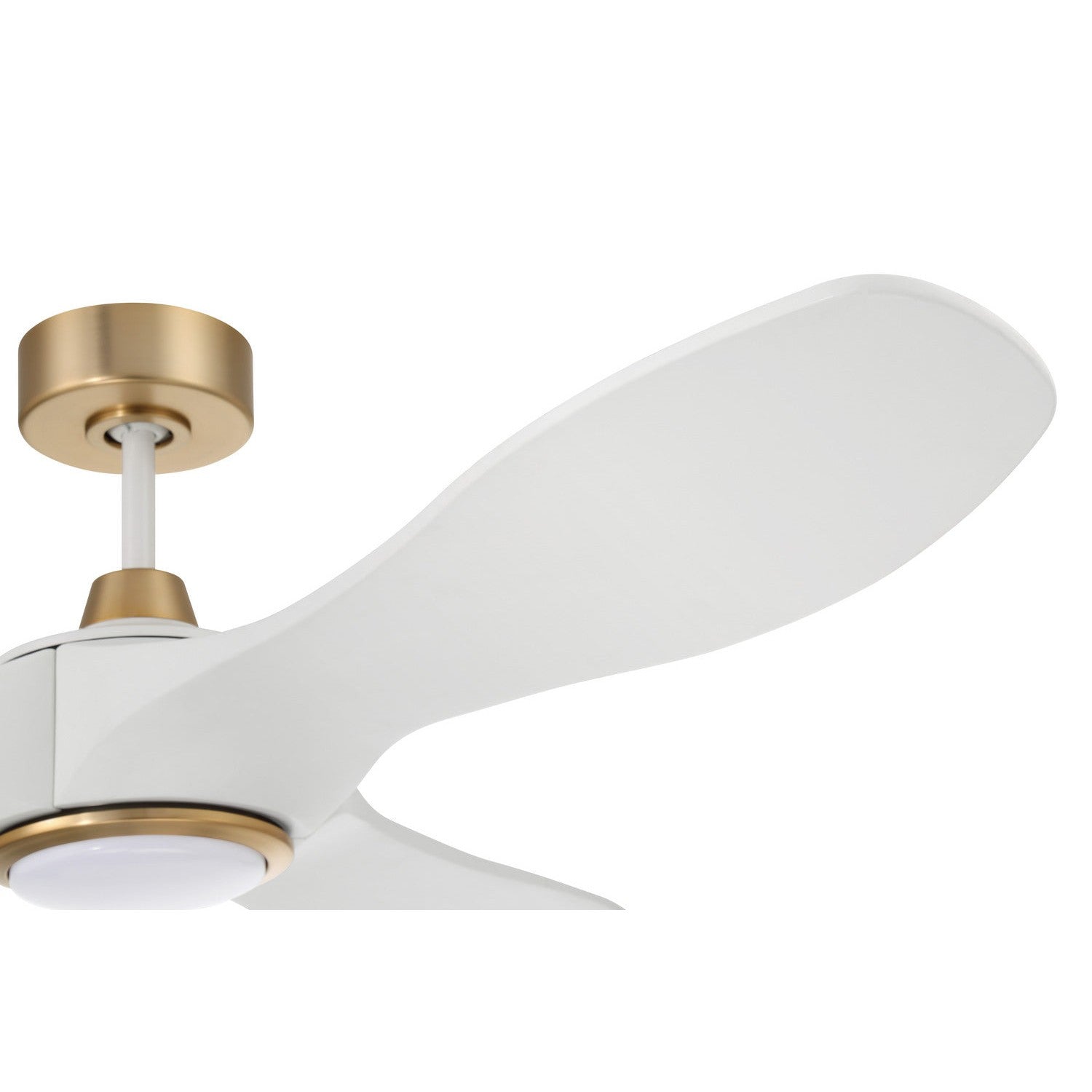 Craftmade - EVY60WSB3-NWF - 60" Ceiling Fan - Envy 60" Ceiling fan, no Wifi - White/Satin Brass