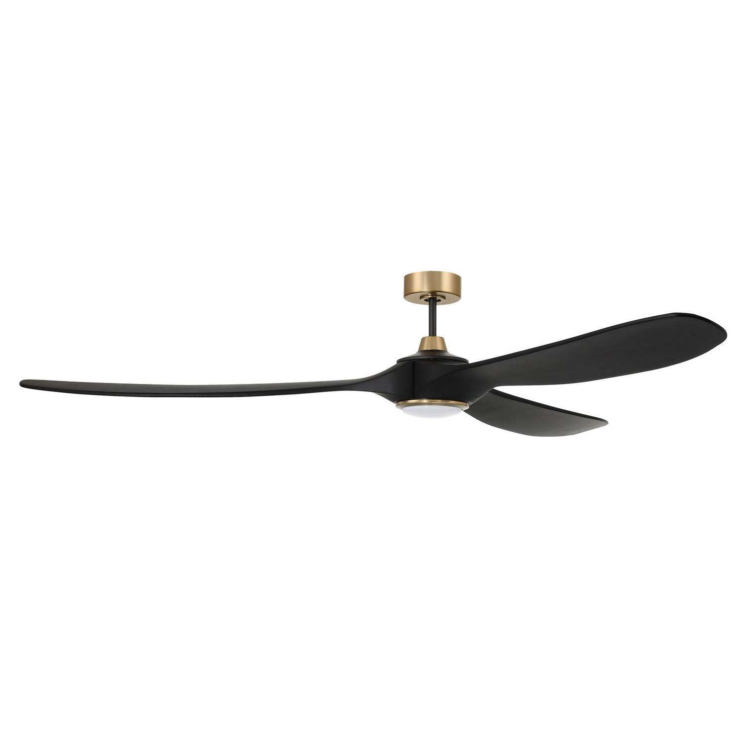Craftmade - EVY72FBSB3 - 72"Ceiling Fan - Envy 72 - Flat Black/Satin Brass