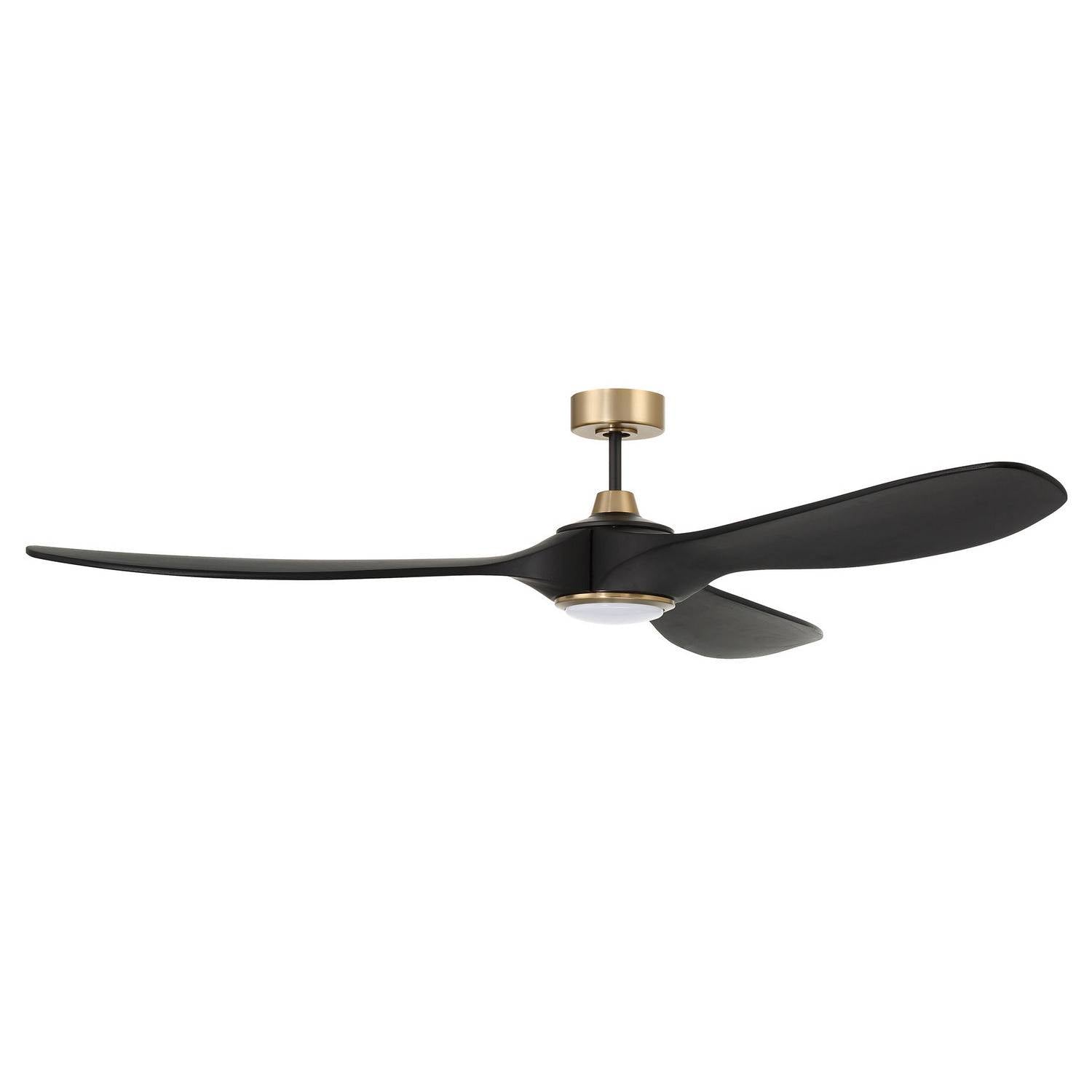 Craftmade - EVY84FBSB3 - 84"Ceiling Fan - Envy 84 - Flat Black/Satin Brass