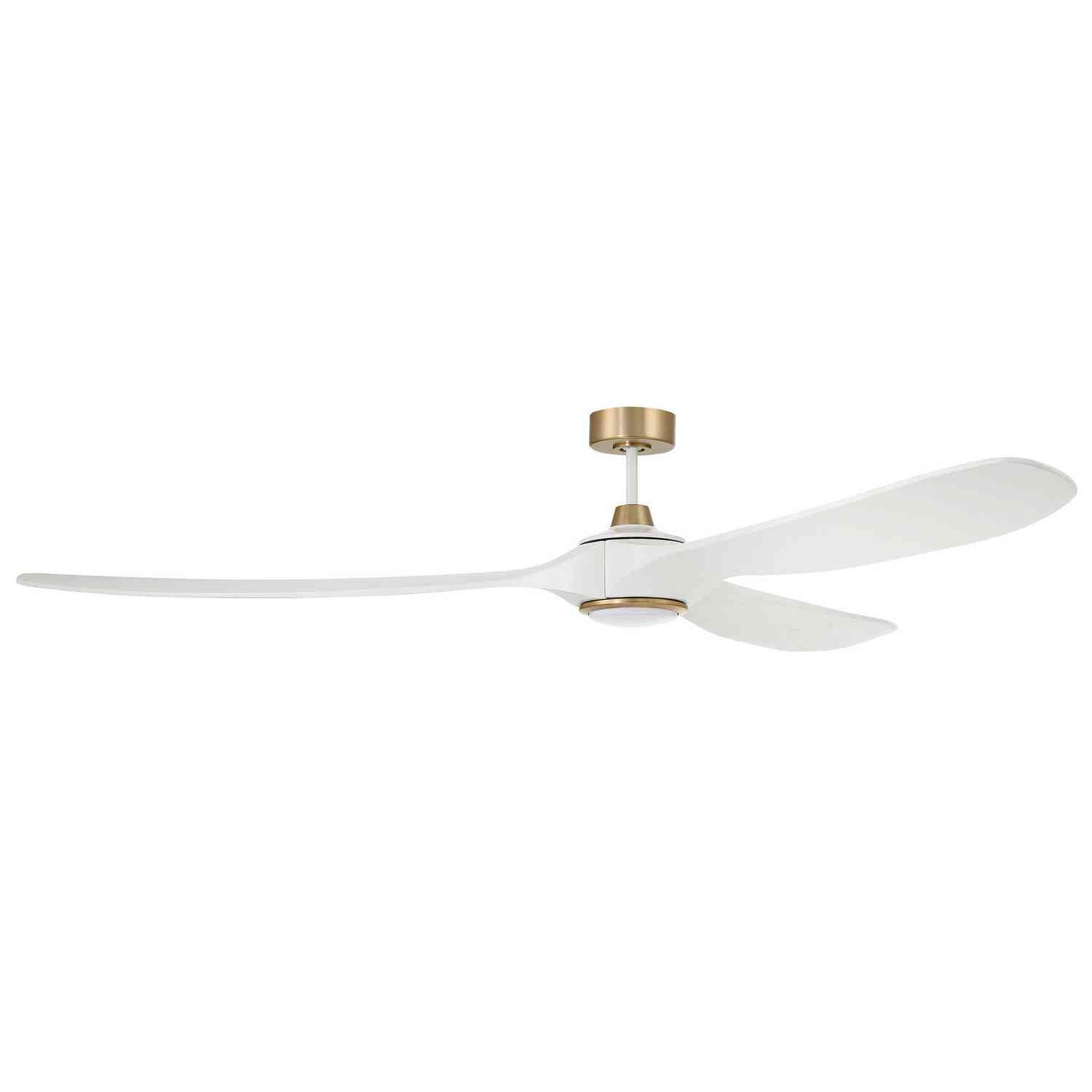 Craftmade - EVY84WSB3 - 84"Ceiling Fan - Envy 84 - White/Satin Brass
