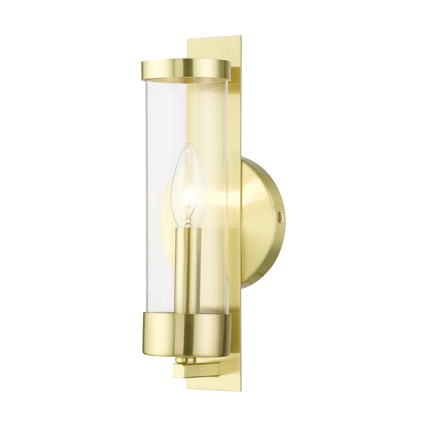 Livex Lighting - 10141-12 - One Light Wall Sconce - Castleton - Satin Brass