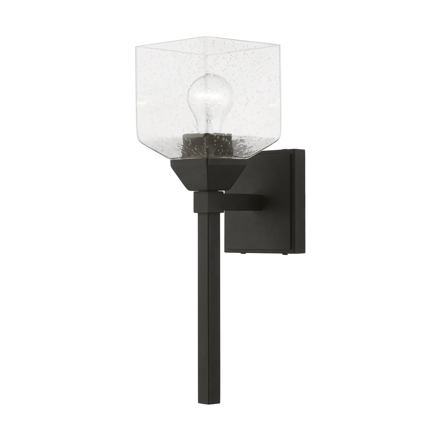 Livex Lighting - 10389-04 - One Light Vanity Sconce - Aragon - Black