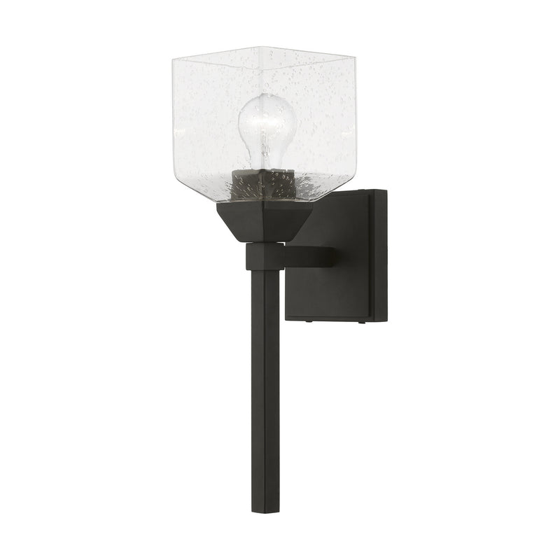 Livex Lighting - 10389-04 - One Light Vanity Sconce - Aragon - Black