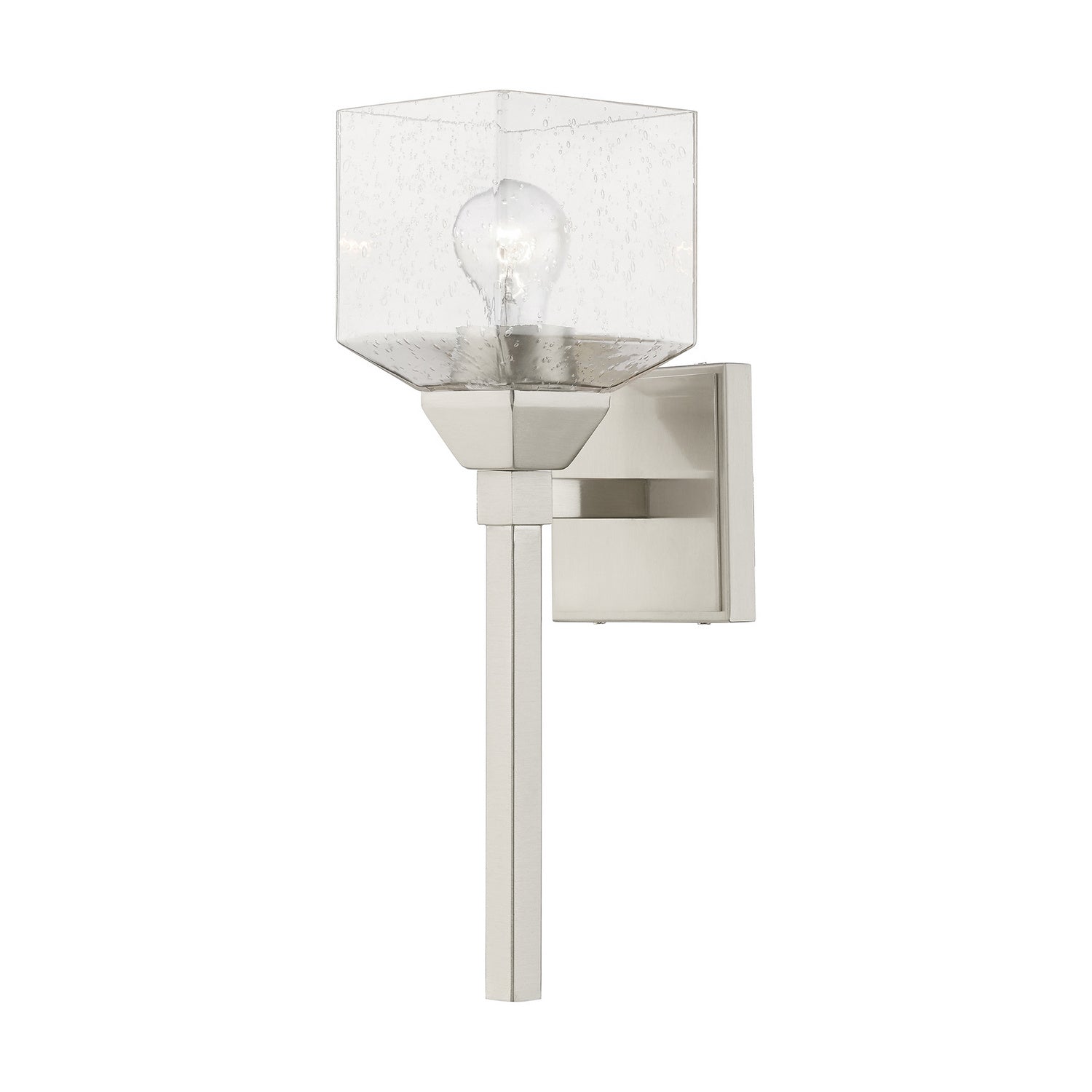 Livex Lighting - 10389-91 - One Light Vanity Sconce - Aragon - Brushed Nickel