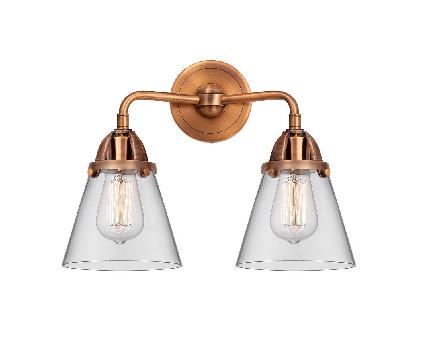 Innovations - 288-2W-AC-G62 - Two Light Bath Vanity - Nouveau 2 - Antique Copper